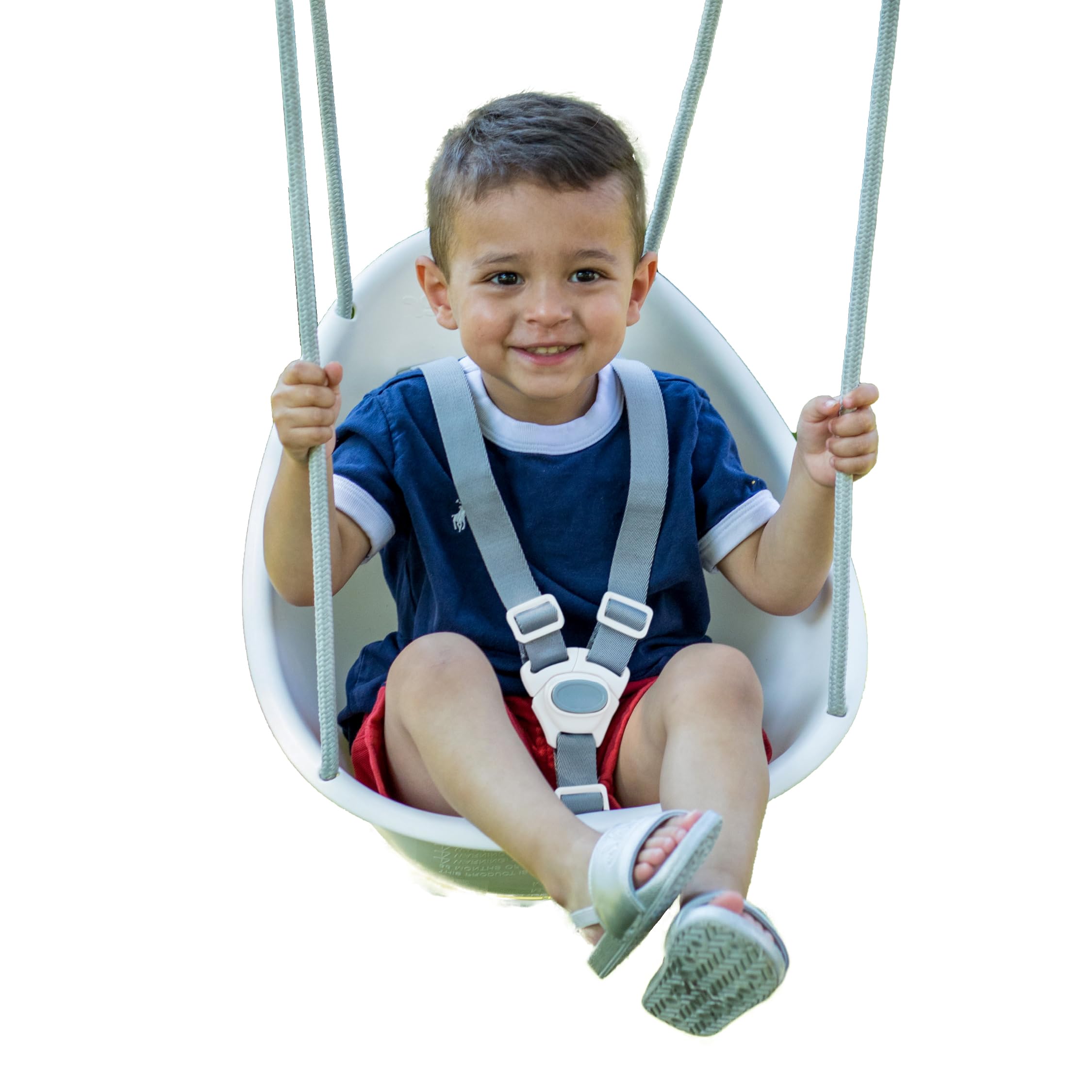 Swurfer Coconut Toddler Swing – Comfy Baby Swing Outdoor, 3- Point Adjustable Sa