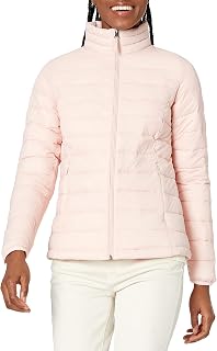 Amazon Essentials Women's Lightweight Long-Sleeve Water-Resistant Packable Puffer Jacket (Available in Plus Size)