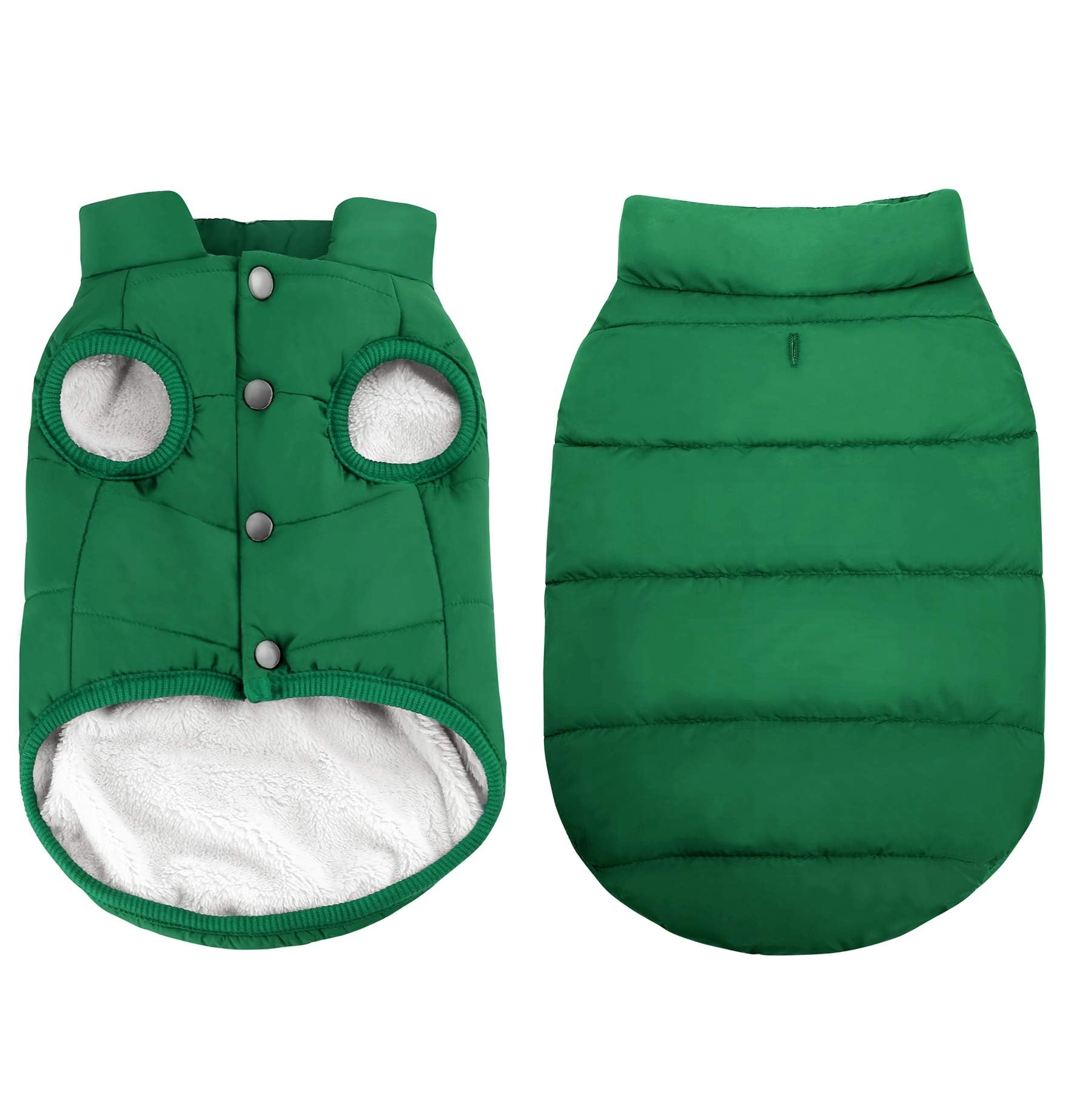 ASENKU Dog Winter Coat Dog Fleece Puffer Jacket for Small Medium Large Dogs