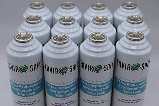 R134a Replacement with Stop Leak| Case of 12 Cans with Piercing top for AC Recharging