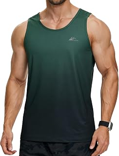 EZRUN Men's Quick Dry Tank Top UPF 50+ Summer Workout Muscle Sleeveless Shirts for Swim Beach Gym Bodybuilding