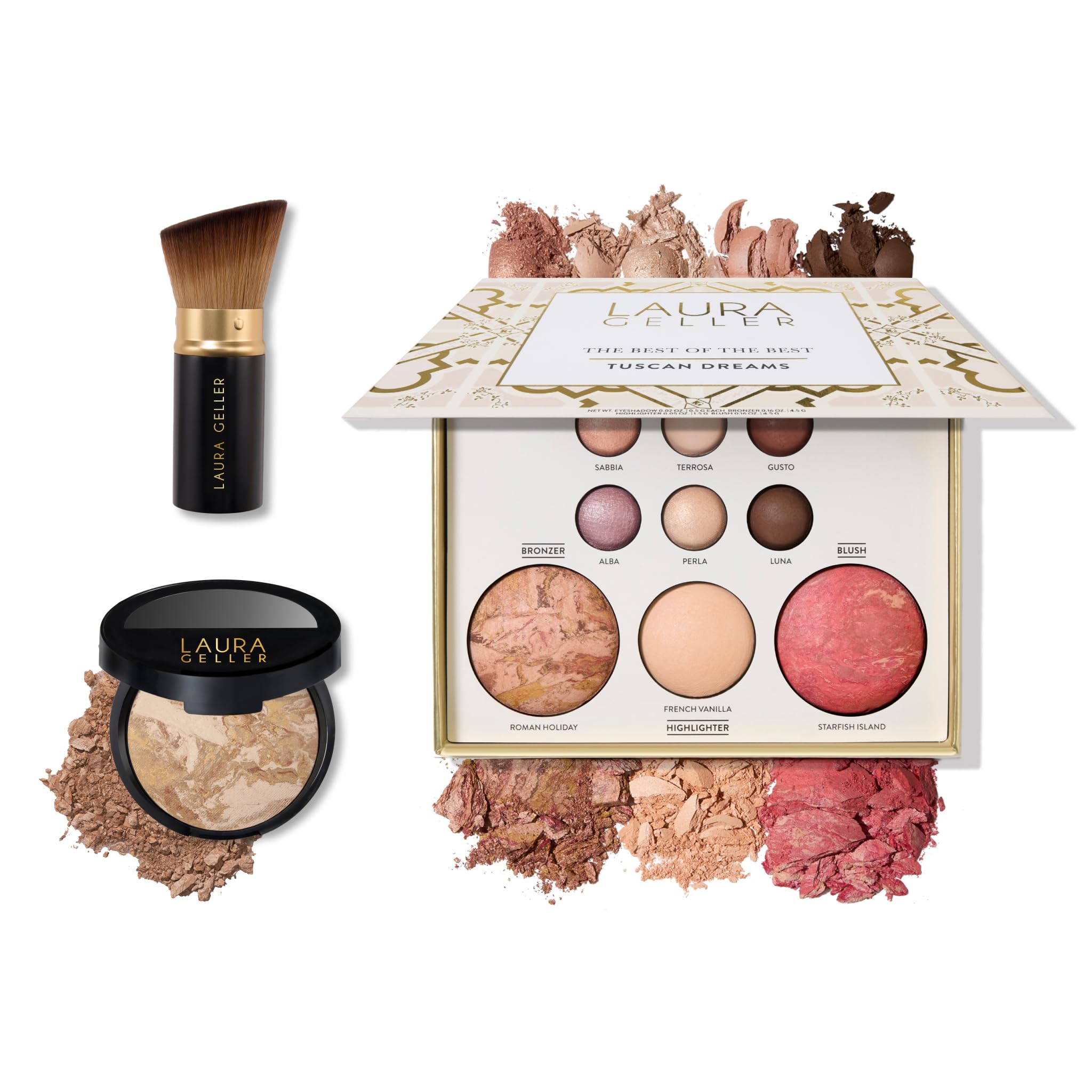 LAURA GELLER Baked Starter Kit- Baked Balance-n-Brighten, Medium + Best of the B