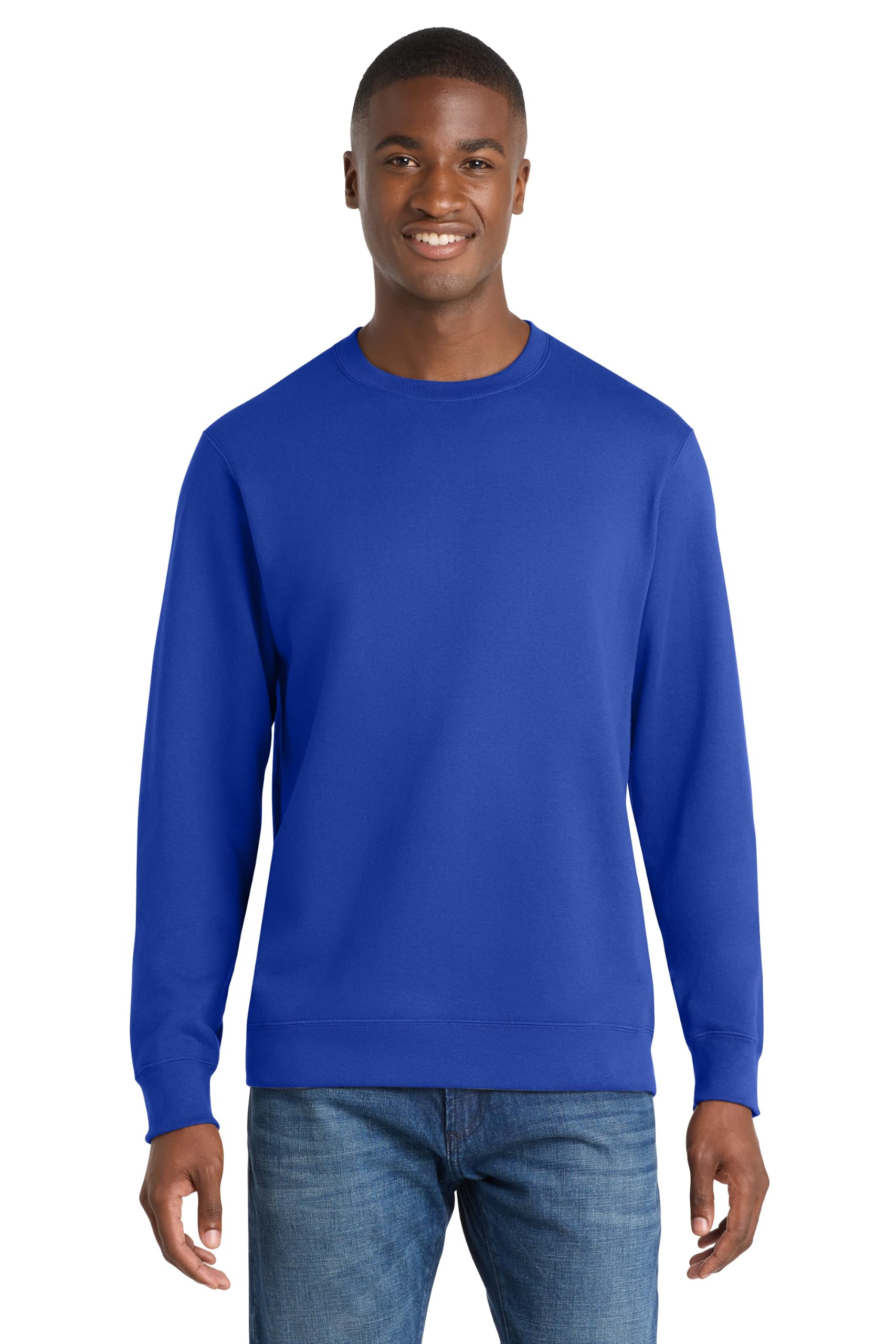 Port & Company Fan Favorite Fleece Crewneck Sweatshirt. PC850 True Royal XL (US)