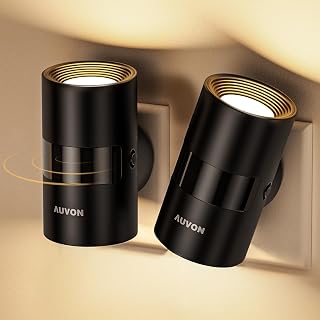 AUVON Plug-in Night Lamp with Motion and Twilight Sensors