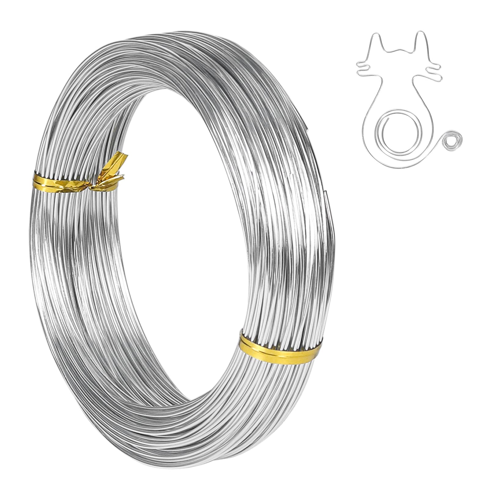 Tenn Well 18 Gauge Aluminum Craft Wire, 165 Feet 1mm Bendable Jewelry Wire | Met