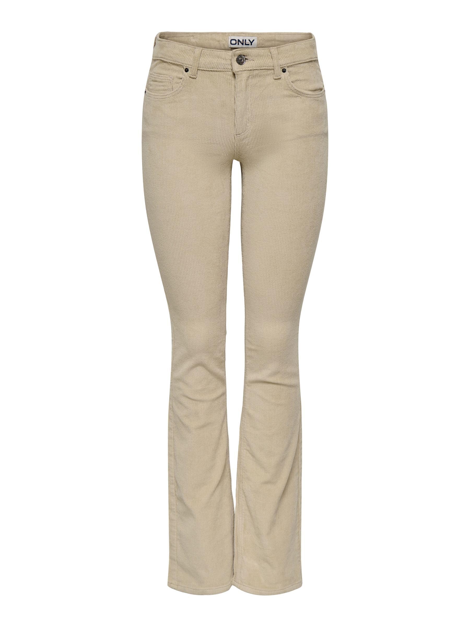ONLY Onlmary-Global Women's Mid Cord Flared PNT Noos