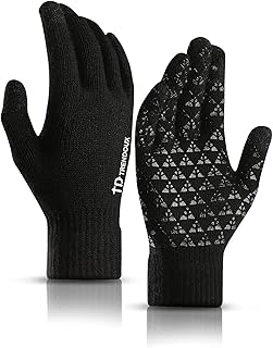 TRENDOUX Winter Gloves for Men and Women – Touch Screen Gloves – Computer Smartphone Table Work Winter Flexible Thermal – Warm Soft Sports Bike Running Non-Slip Cycling