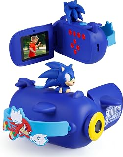 Sonic & Knuckles - Kids HD Camcorder, Selfie Mode, Digital Zoom | Photo & Video Capture, Rechargeable Battery, Easy Controls, Lightweight Design, Portable Fun, Built For Kids