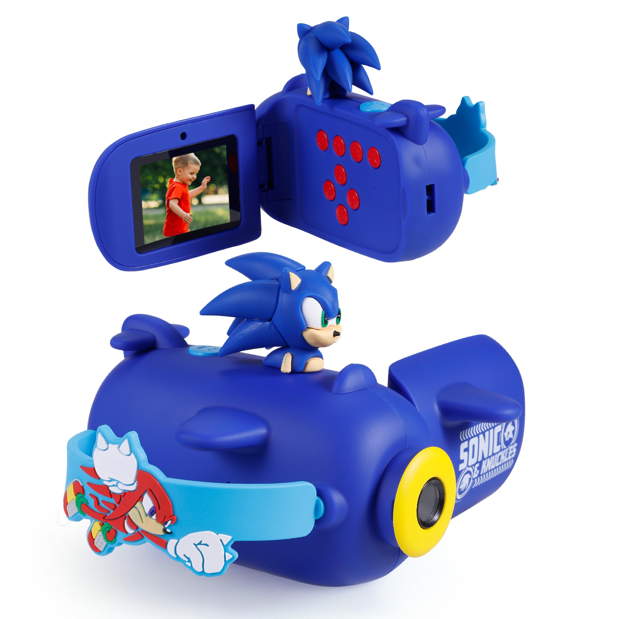 Sonic & Knuckles - Kids HD Camcorder, Selfie Mode, Digital Zoom | Photo & Video 