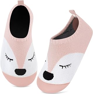 Kyopp boys slippers girls lightweight slip on slippers house socks breathable knit socks toddlers baby