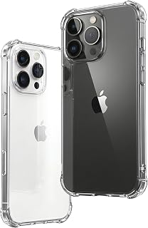 Ones iPhone 16 Pro Cover [Resonating Cavity] [Airbags Shockproof Military Grade] [Raised Edge Protection] [Anti-Slip, Strap Hole] [Qi Wireless Charging] Slim Soft Case, Transparent