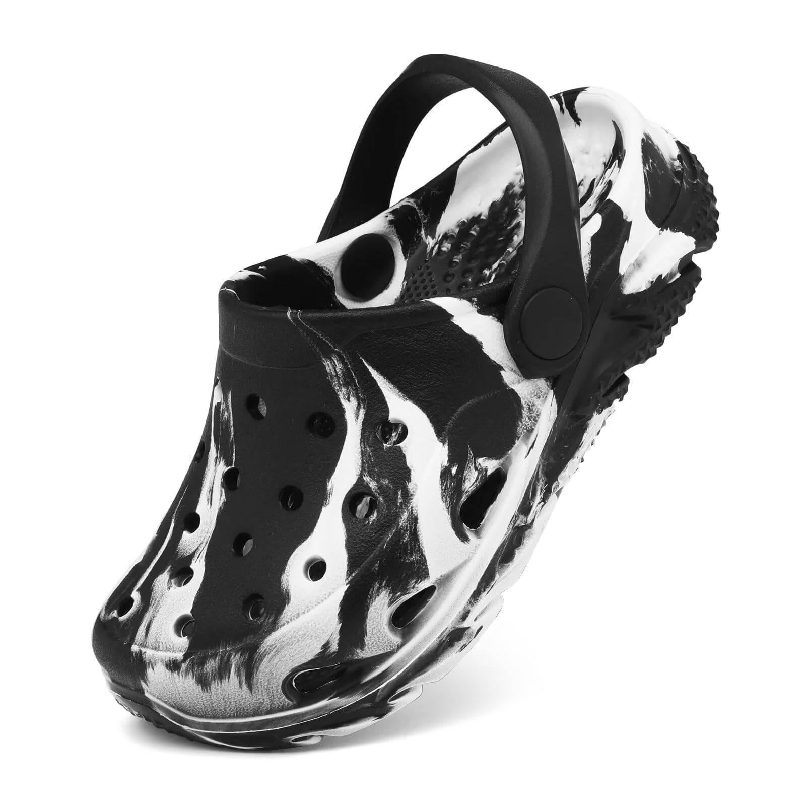 Toddler Kids Clogs Garden Shoes for Boys Girls Marbled Tie Dye Water Shoes Slip 