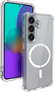 Ones Samsung Galaxy S25 / 24 Case, MagSafe Compatible, Military Grade Drop Protection Anti-Scratch Shockproof Slim Magnetic Case for Galaxy S25 / S24, Transparent