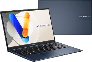 ASUS Vivobook 15 Thin & Light Laptop, 15.6” Full HD Touchscreen Display, Intel Core 5-120U, 16GB RAM, 512GB SSD Storage, Wi-Fi 6, Fingerprint, Quiet Blue, X1504VAP-AS51T-CA