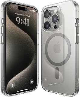 elago Transparent Hybrid Magnetic Cover for iPhone 15 Pro (6.1 Inches)