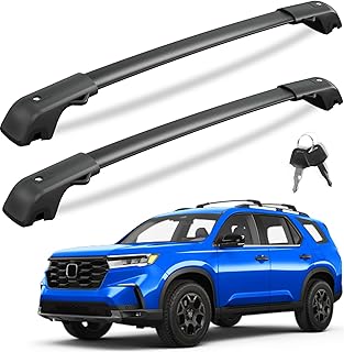 KINGGERI 300lbs Lockable Roof Rack Cross Bars for Honda Pilot 2023-2026 | Sport TrailSport Touring Elite Touring Blackout Black Edition with Raised Rails, Aluminum Crossbars Rooftop Racks Carrier