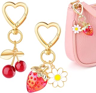 Cherry Bag Charm Cute Cherry Purse Charms Strawberry Keychain Best Gifts