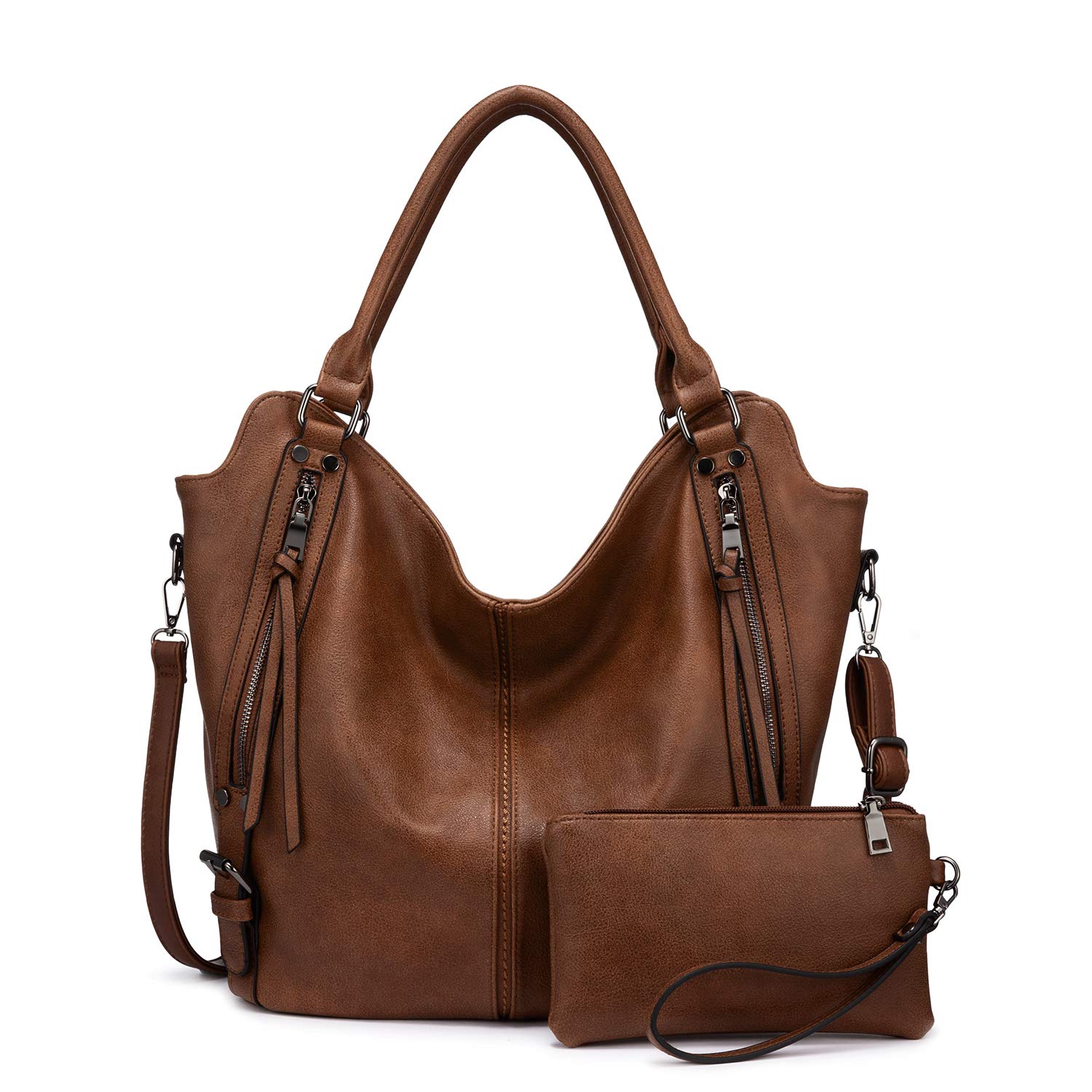 Borsa tote da donna in pelle PU borse a tracolla alla moda Hobo borse grandi e b