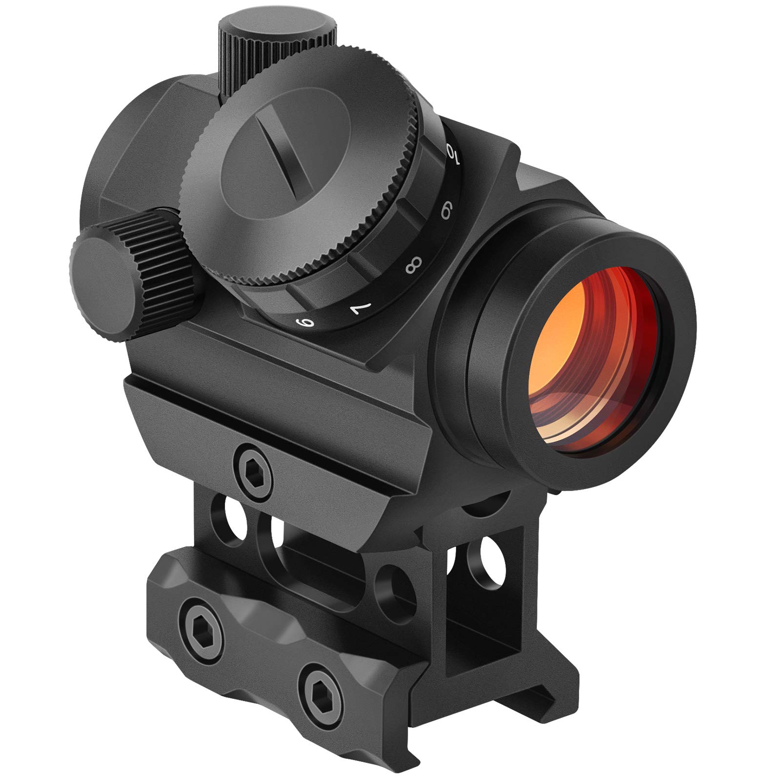 MidTen 2MOA Red Dot Sight 1x25mm Reflex Sight Waterproof & Shockproof & Fog-Proo