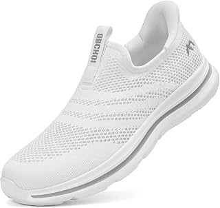 ODCKOI Men's Shoes Grey Sports Fitness Running Tennis Shoes