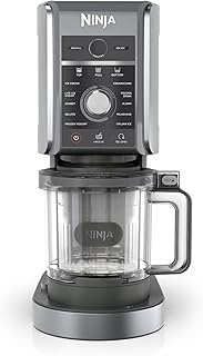 Ninja NC501 CREAMi Deluxe 11-in-1 Ice Cream & Frozen Treat Maker with 2 XL Family Size Pint Containers, Silver (Renewed)