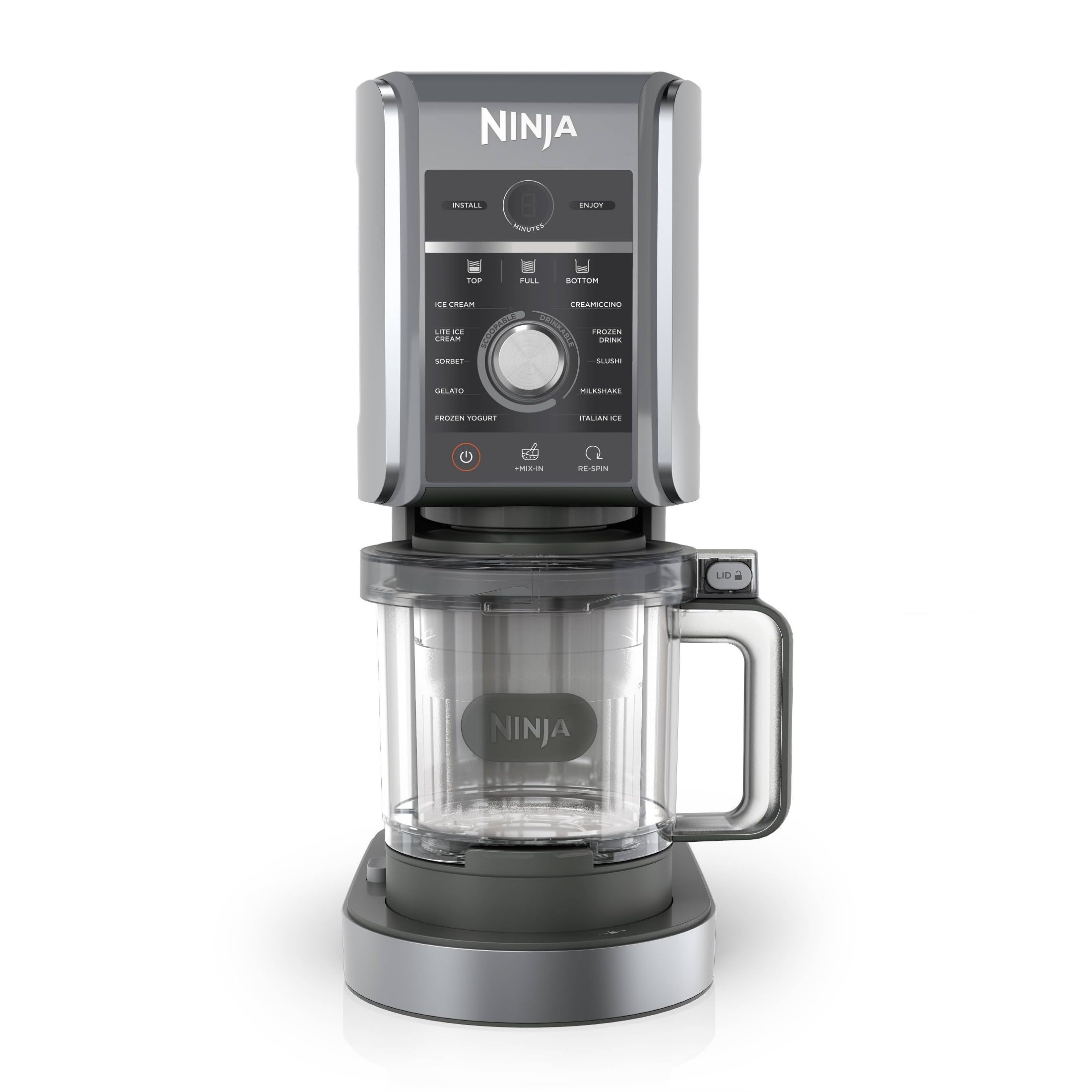 Ninja NC501 CREAMi Deluxe 11-in-1 Ice Cream & Frozen Treat Maker with 2 XL Famil