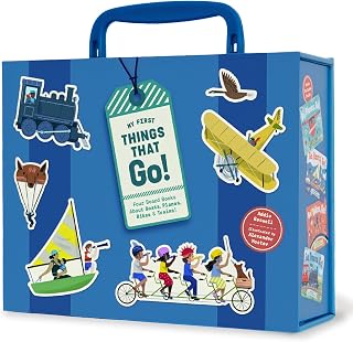 My First Things That Go: A Box Set of 4 Toddler Board Books: Boats, Planes, Bikes, and Trains for Toddlers 1-3 (Things That Go Series)