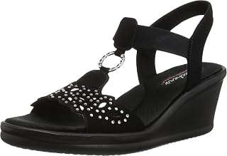 Skechers Women's Rumblers-Queen B Wedge Sandal