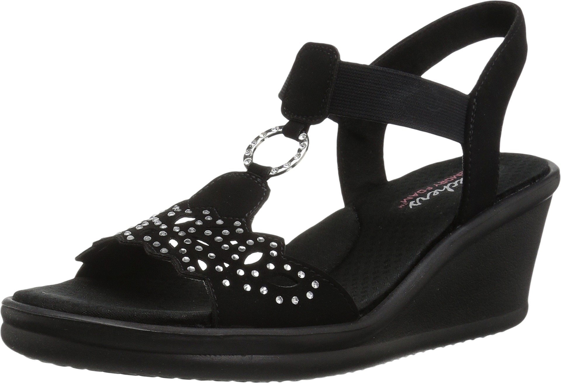 Skechers Women's Rumblers-Queen B Wedge Sandal