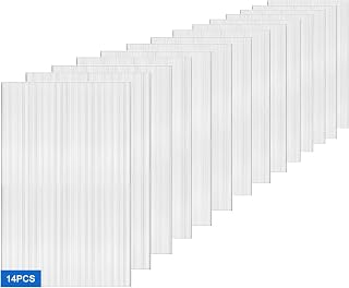 DGSL 6 Pcs Polycarbonate Greenhouse Panels, 4' x 2' x 0.16'' Twin-Wall Panels, Polycarbonate Sheet for All Weather Outdoor Garden and Greenhouse Covering