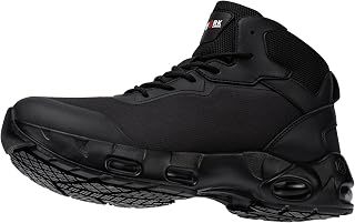 LARNMERN Botas de trabajo antideslizantes impermeables para hombre
