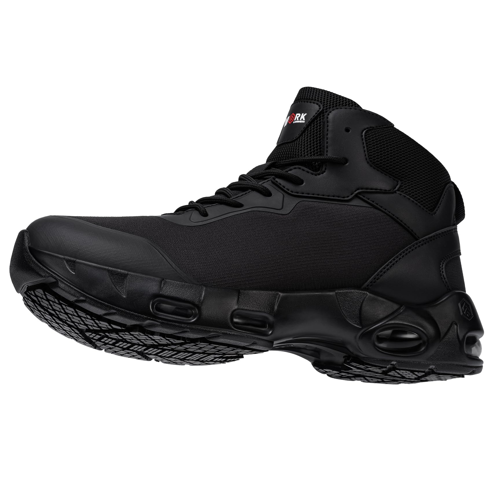 LARNMERN Botas de trabajo antideslizantes impermeables para hombre