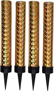10cm Fountain Candles 4pk Gold & Silver, Ideal for: Birthdays, Weddings, Anniversaries, Restaurants and Special Celebrations (Gold)