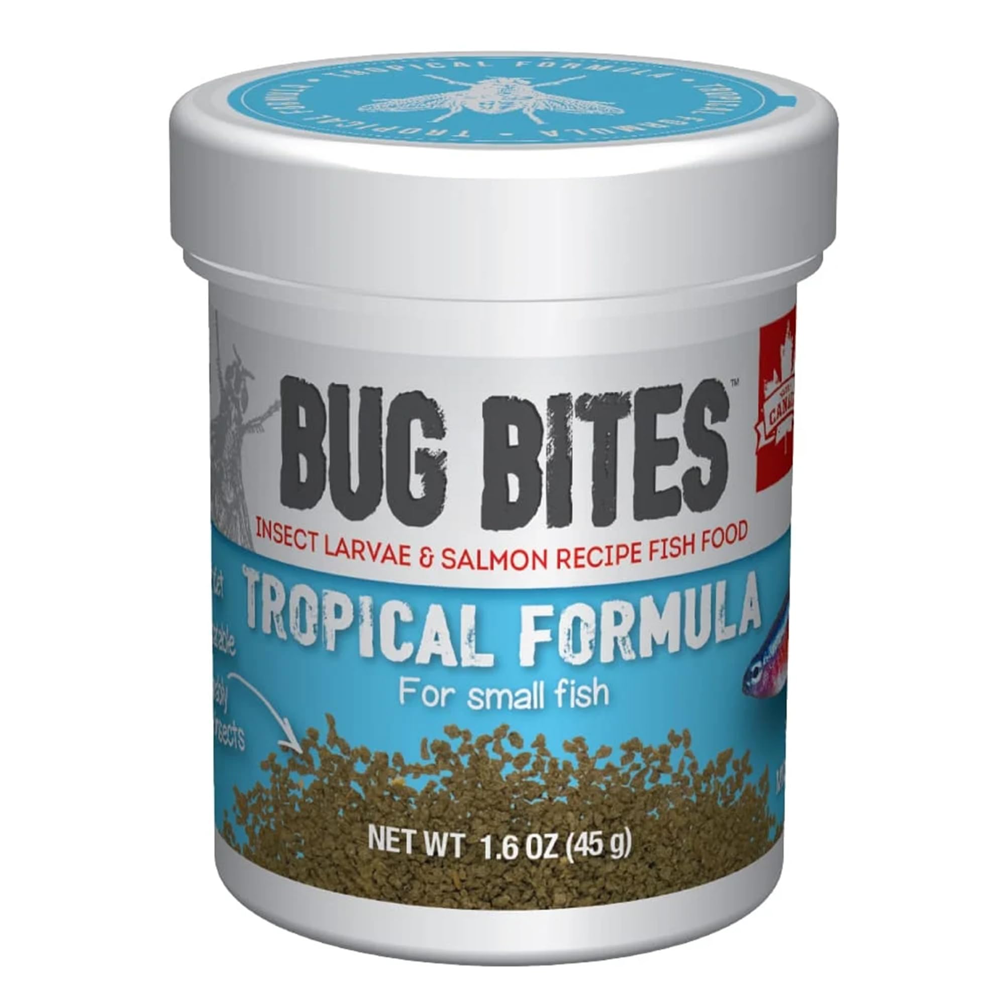 Fluval Bug Bites Tropical Granule Fish Food 45g