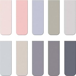 Bookmarks for Students, Pack of 10 Simple Bookmarks Matte White Cardstock (6 x 2 cm)