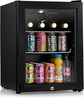 Subcold Super35 LED Beer Fridge | 3-18°C | Glass Door | Lockable | Lock & key, LED lighting and adjustable shelves with compressor cooling | For home bars, kitchens, offices & man caves