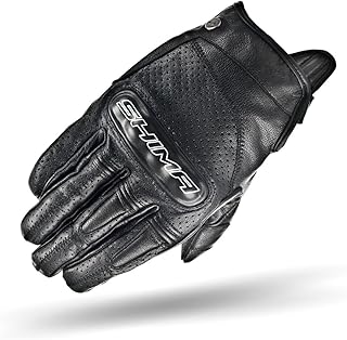 SHIMA カリバーブラック レトロビンテージ クラシック 夏用オートバイグローブ(S-XXL), サイズ: L ブラック CALIBER BLACK L