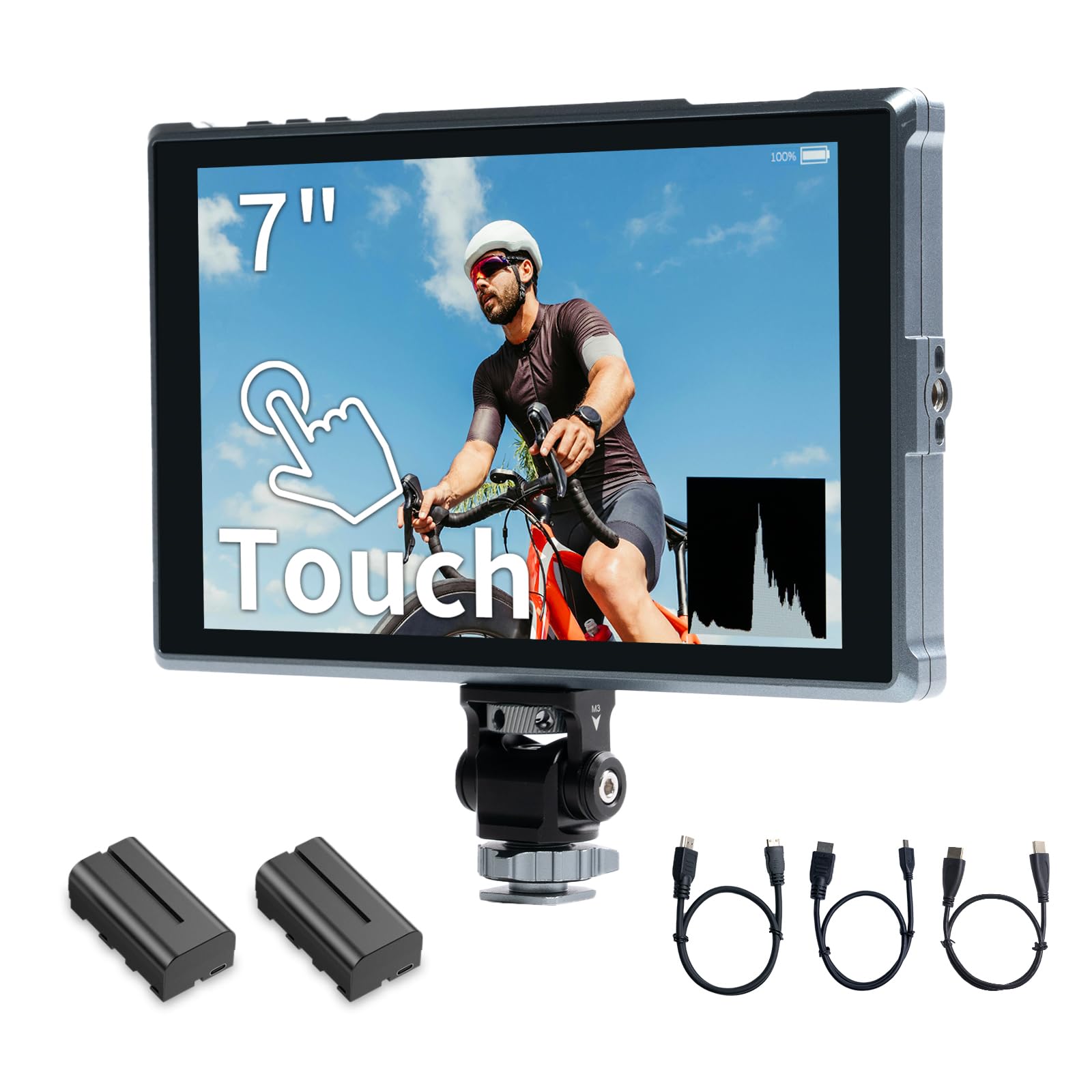 FEELWORLD FW759 PRO 7 Inch 400nit Touchscreen Field DSLR Camera Monitor | with 2