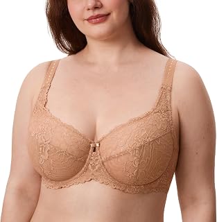 DELIMIRA Plus Size Lace Minimizer Bra