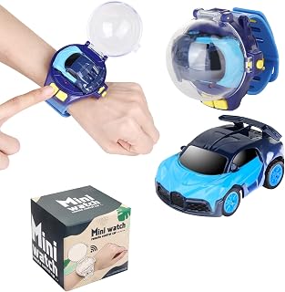 Remote Control Car Watch Toys with LED Light,2.4 GHz RC Small for Kids,Blue