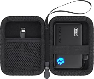 khanka Hard Protective Case for INIU 45W Fast Charging Charger,Black | Durable Protective Material, Accessory Storage Pocket, Scratch Resistant Interior, Soft Interior Lining, Protective Case Only