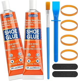 Shoe Glue Soles Repair| 180 ML Heavy Duty Clear Shoe Sole Repair Glue, Waterproof, High-Strength Adhesive, Dries in 24 Hrs| Strong Glue for Shoe Soles, Heels & Repair on Boots, Leather, Rubber, Canvas