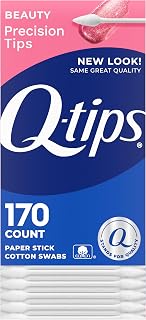 Q-Tips Cotton Swabs, Precision Tip, 170 Count