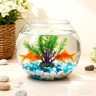 Bubble Bowl Vase for Fish, Clear Fish Bowl Decoration for Home | Shatter-resistant, User-friendly Design, Space-saving, Easy To Clean, For Table Centerpiece Party Decorations Event