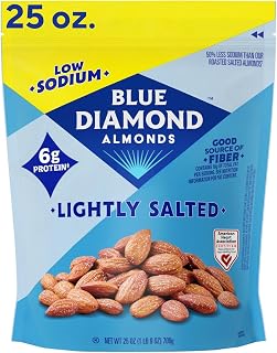 Blue Diamond Almonds Lightly Salted Flavored Snack Nuts, 25 oz, Pack of 1