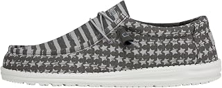 HEYDUDE Men's Wally Patriotic Slip On Loafer | Canvas Upper
