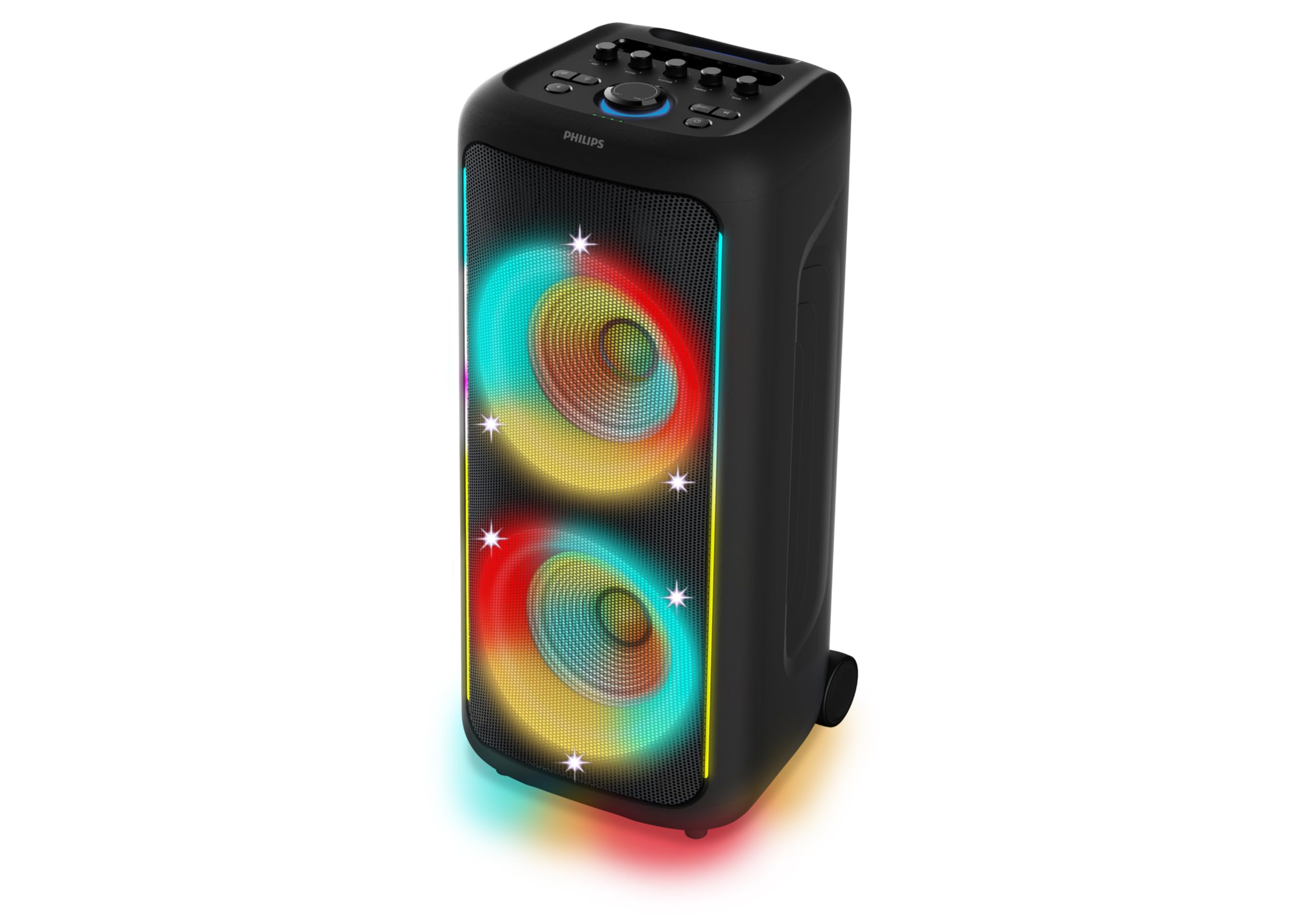 PHILIPS TAX5000 Bluetooth Party Speaker with Dual 8" Woofers - 14HR Playtime, 20