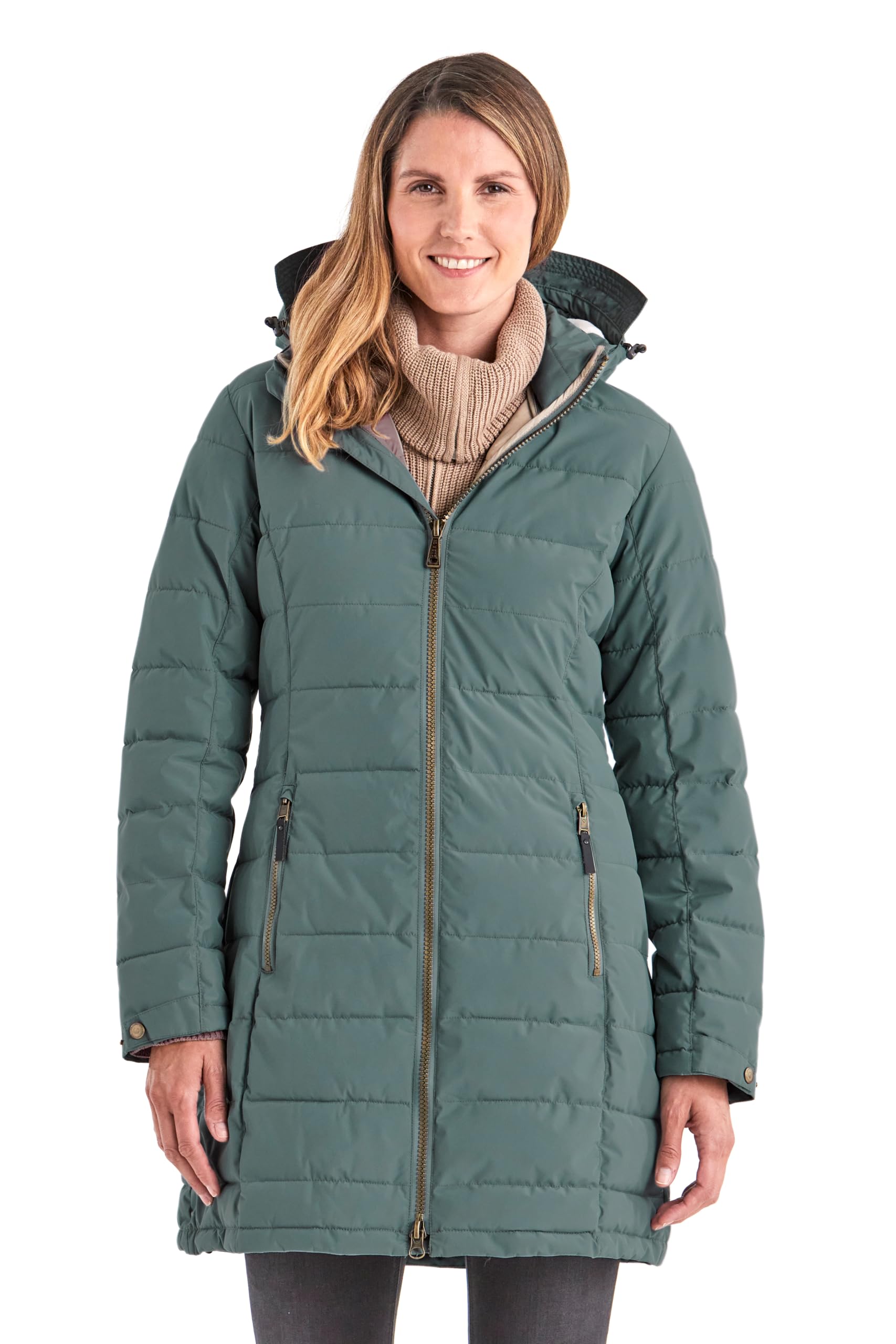 Killtec Women's Quilted Parka with Detachable Hood