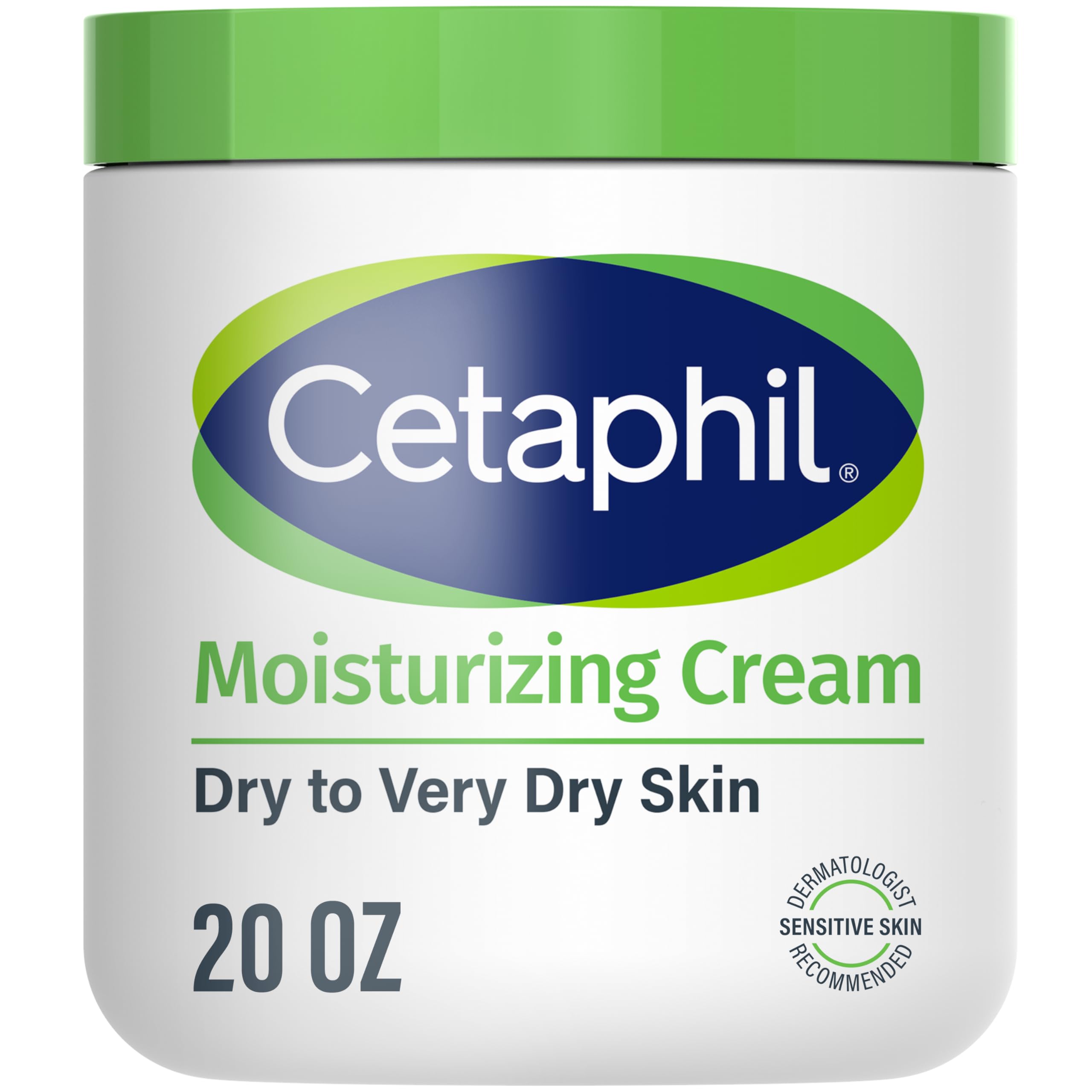 Cetaphil Moisturizing Cream, Face & Body Lotion Dry Sensitive Skin, 20oz | Fragr