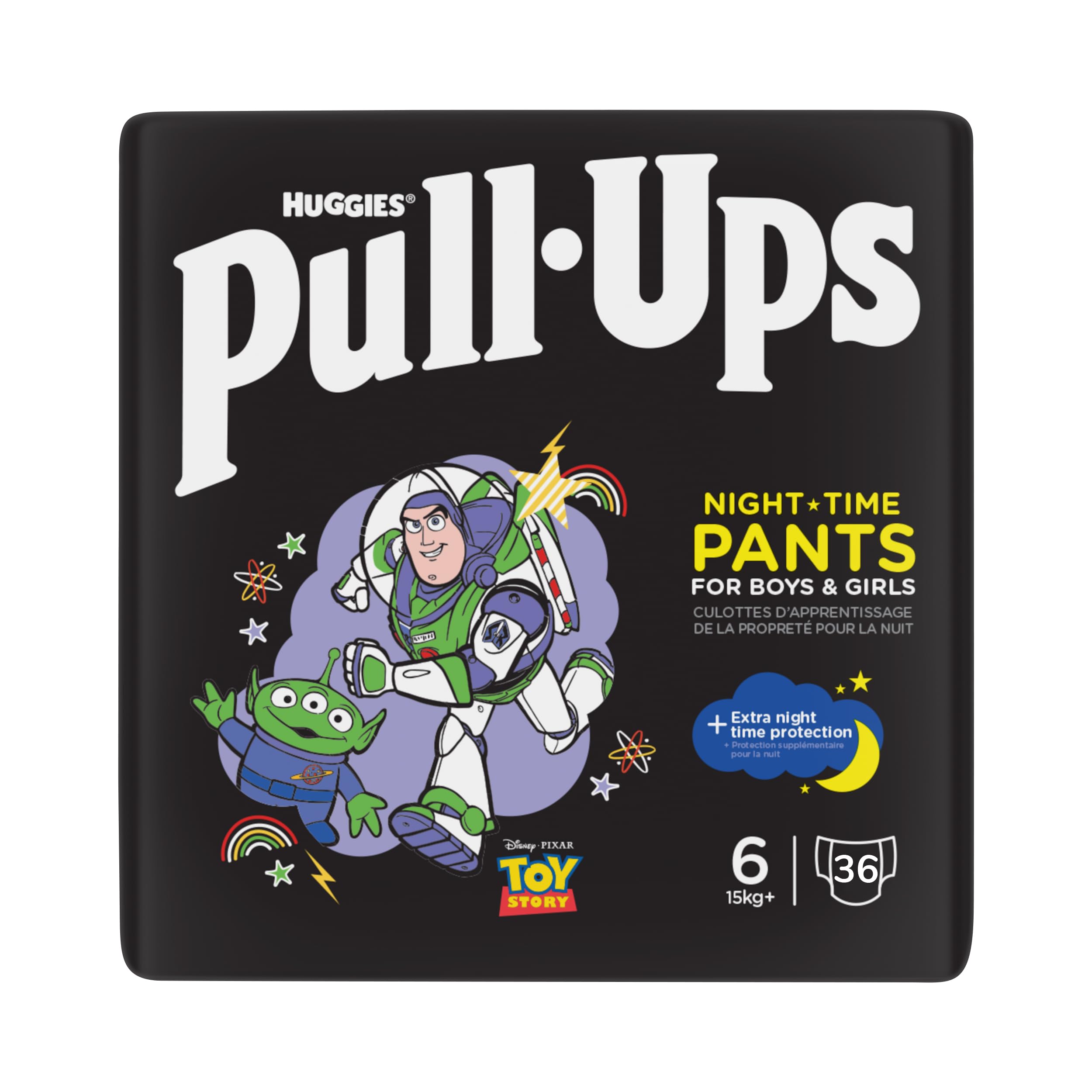Huggies Pull-Ups, Trainers Night Nappy Pants for 2-4 Years - Size 6-7 Pull Up Na